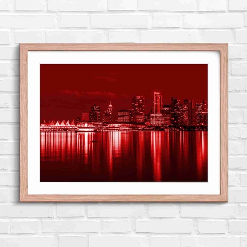 Vancouver skyline lights - skyline,