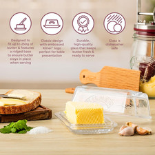Kilner 25.35 Glass Butter Dish