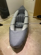 Crane Inflatable Boat Kayak TR 8.0 (2 Man Kayak) With Two x Complete Oars *Used*