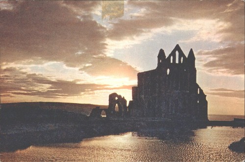 Vintage whitby abbey yorkshire - whitby,