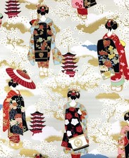 Japanese cotton fabric geiko