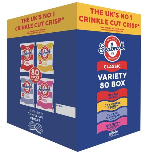 Seabrook variety crisps box - seabrook,