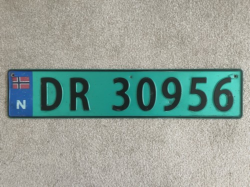 Number license plate - license, norway