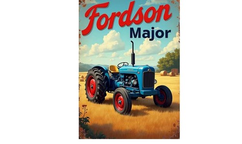 Fordson major tractor - tractor, metal