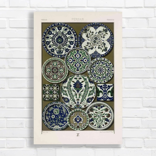Vibrant persian ceramic - ceramic, plates
