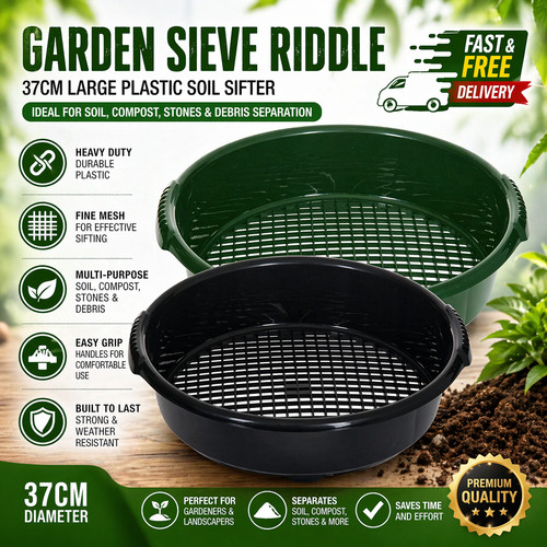 Large plastic riddle sieve - riddle,