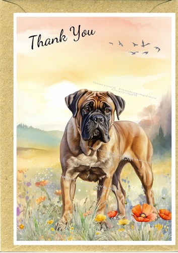 Bullmastiff dog thank you - bullmastiff,