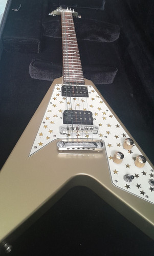 Gold top flying guitar - top,