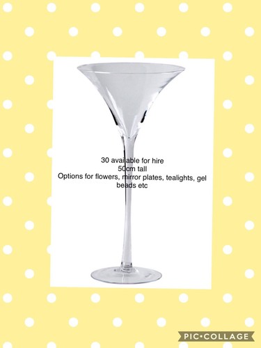 Martini vases 50cm tall for - martini,