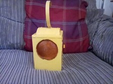 Old Yellow Dorman Road Work Paraffin Lamp. Hereford. Worcester. County Council