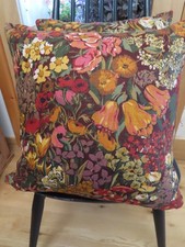 Liberty Vintage  'Cottage Garden'-  'PAIR'   18” Cushion Covers D-Sided Zip