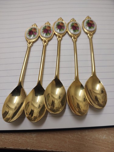 Decorated teaspoons - decorated,