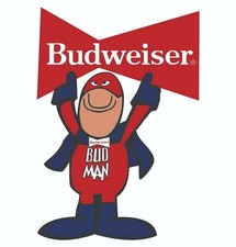 Budweiser Bud Man Beer Decal