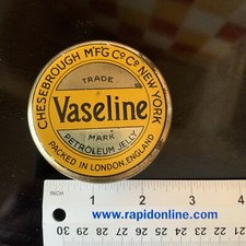 Vintage Cheesebrough New York VASELINE Tin 60s 70s
