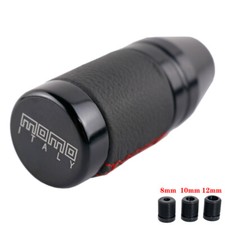 momo Black Aluminum leather