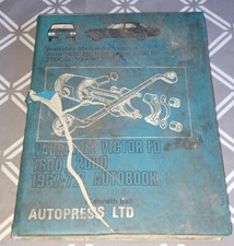 VAUXHALL VICTOR 1600 FD,  1600 2000 SUPER FD SL VX 4/90 AUTOBOOK 1967 TO 1972 SP