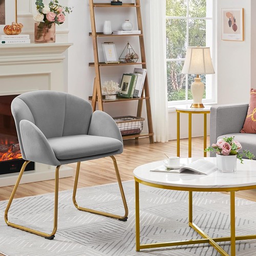 Velvet tub chair - tub, accent