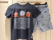 Fat Face Boys Blue Shark