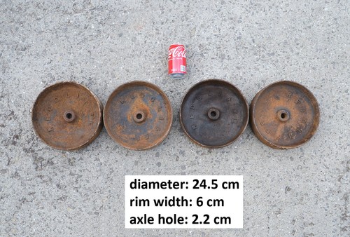 Cast iron wheels - cast, 4