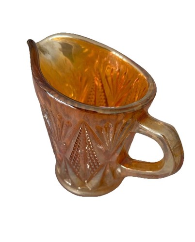 Carnival orange glass jug - orange,