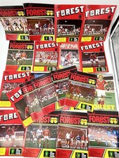 NOTTINGHAM FOREST FC FOOTBALL PROGRAMMES 1980's x  23 Vintage 1980 - 1985