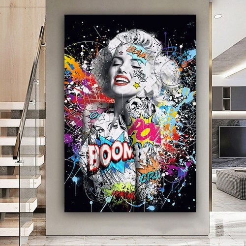 Marilyn monroe boom graffiti - monroe,