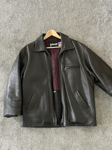 Schott men leather jacket - schott, men's
