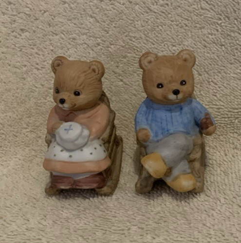 Homco mom dad teddy - homco, &
