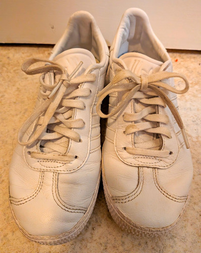 Adidas gazelle white - gazelle, leather