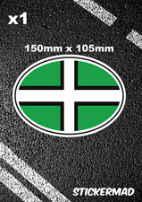 Devon St Petroc oval flag Car