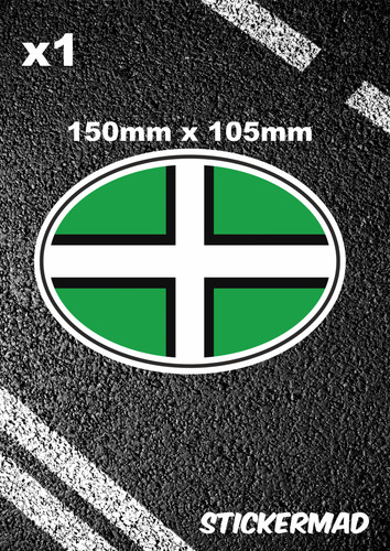 Devon petroc oval flag car - st,