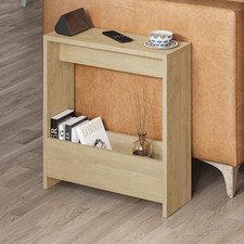 Side Table with Magazine Rack