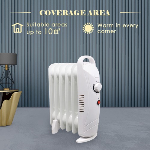White oil filled radiator - white,
