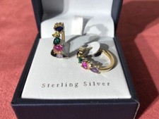 Contessa Di Capri Hoop Earrings sterling silver