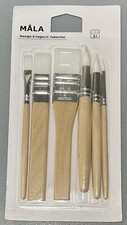New Ikea MALA 6 PC Wood Handle