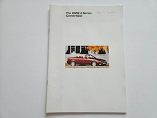 BMW 3 SERIES E36 CONVERTIBLE 34 PAGES SALES BROCHURE 1994