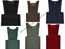 GIRLS PLAIN BIB PINAFORE