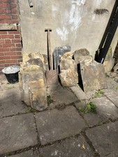 Reclaimed Yorkshire stone roof slates and stone walling