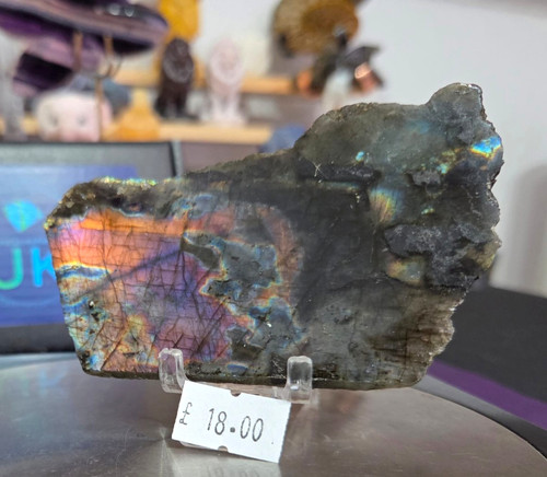 Polished natural labradorite - polished,