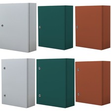 IP66 Galvanized Steel Electric Meter Box Lockable Electrical Enclosure 200-600mm