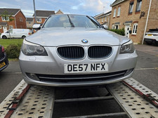 BMW 5 Series E60 Complete Front Bumper Titanium Silver,  Breaking All Parts.
