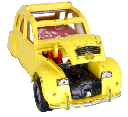 Corgi citroen 2cv - citroen, yellow