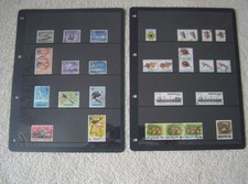 29 POSTAGE STAMPS – SINGAPORE – 1955 to 1979 – 2 x HAGNER SHEETS  