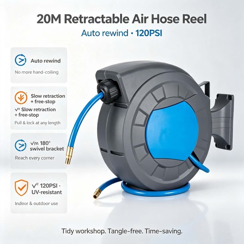 Airline hose reel - airline, wall