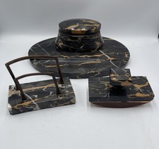 1930s Art Deco 3 Piece Portoro