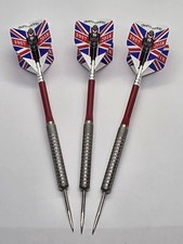 New 22 gram Eric Bristow style knurled and ringed tungsten darts 