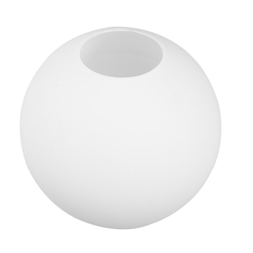 White globe shade - white, bulb