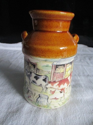 Presingoll pottery milkchurn - pottery,