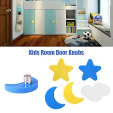 KIDS Childrens Door Knobs Star Moon Handles Cupboard Drawer Cabinet
