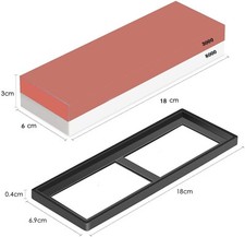 Double sided whetstone knife - double,